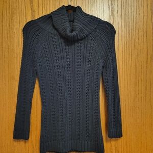 Ann Taylor Loft Women's Vintage  Navy Turtleneck Sweater XS